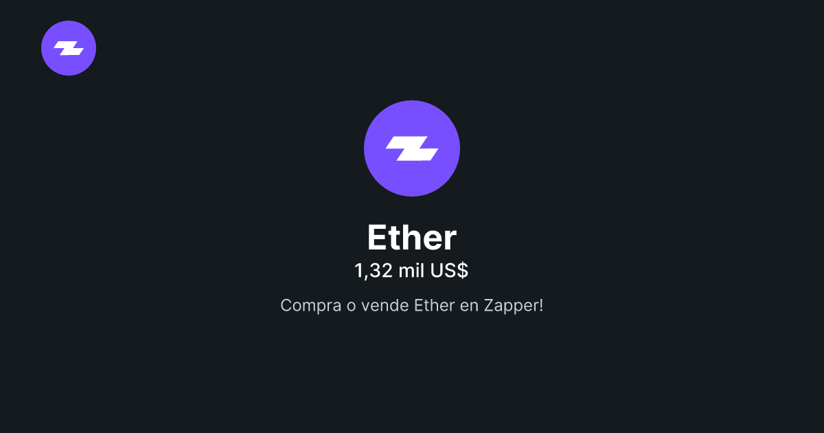 Buy and sell ETH Zapper.fi
